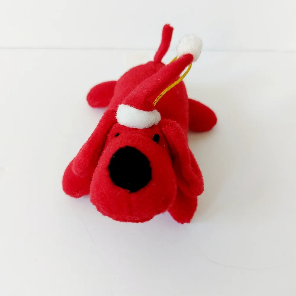 Big Red Santa Dog Christmas Ornament Zanies (Clifford?)‎